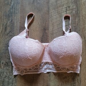 Pink push up bralette